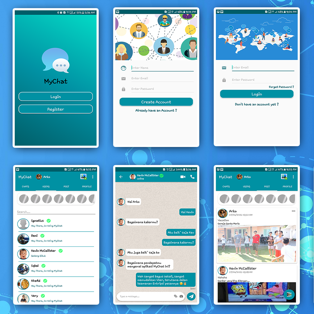 Chatting App user interface screenshot