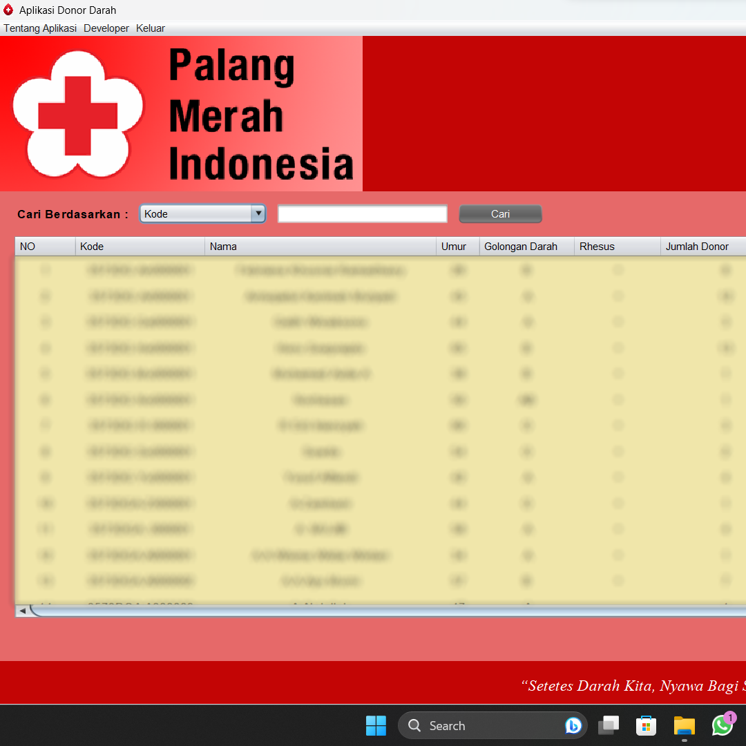 PMI Malang extension reporting application